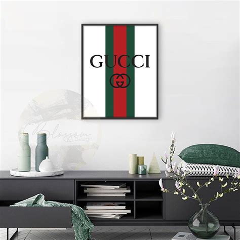 gucci wall painting|gucci wallpaper home decor.